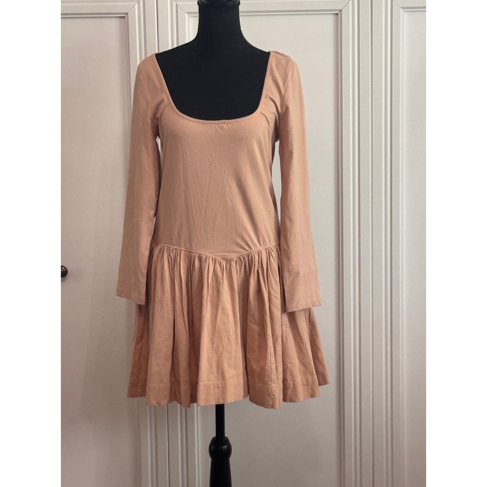 Free People Taupe Tuscany Mini Dress OB2045033 - Picture 2 of 4